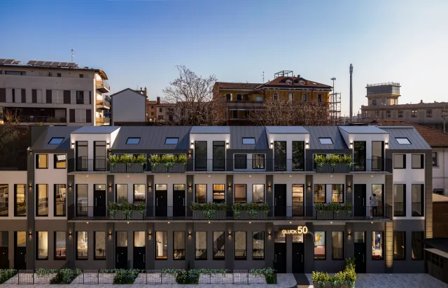 Facciata dell'edificio Gluck 50